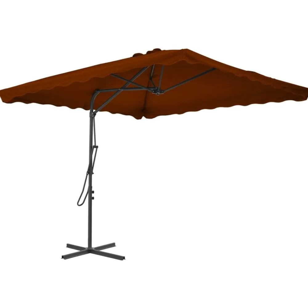 Parasol met stalen paal 250x250x230 cm kleurig>vidaXL Online