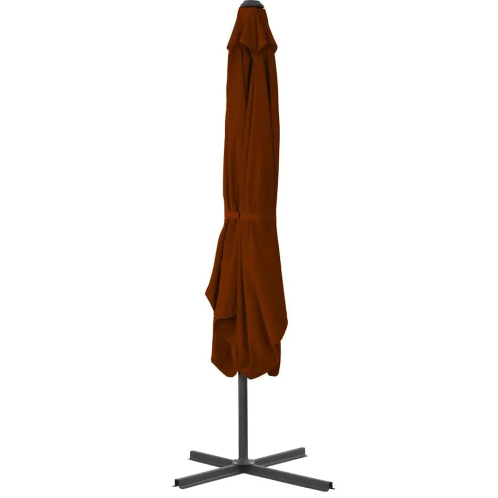Parasol met stalen paal 250x250x230 cm kleurig>vidaXL Online