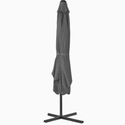 Tuin & Gazon*vidaXL Parasol met stalen paal 250x250 cm Antraciet