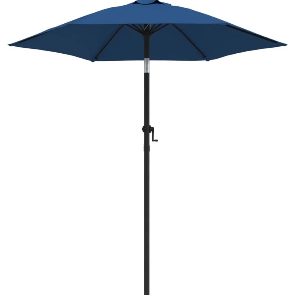 Tuin & Gazon*vidaXL Parasol 200x224 cm aluminium Blauw