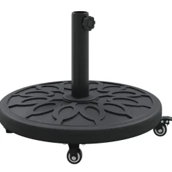 Parasolvoet Art Deco Zwart Ø 45 x 39,5 cm IJzer>vidaXL Outlet