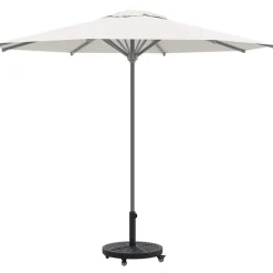 Tuin & Gazon*vidaXL Parasolvoet Art Deco Zwart Ø 45 x 39,5 cm IJzer