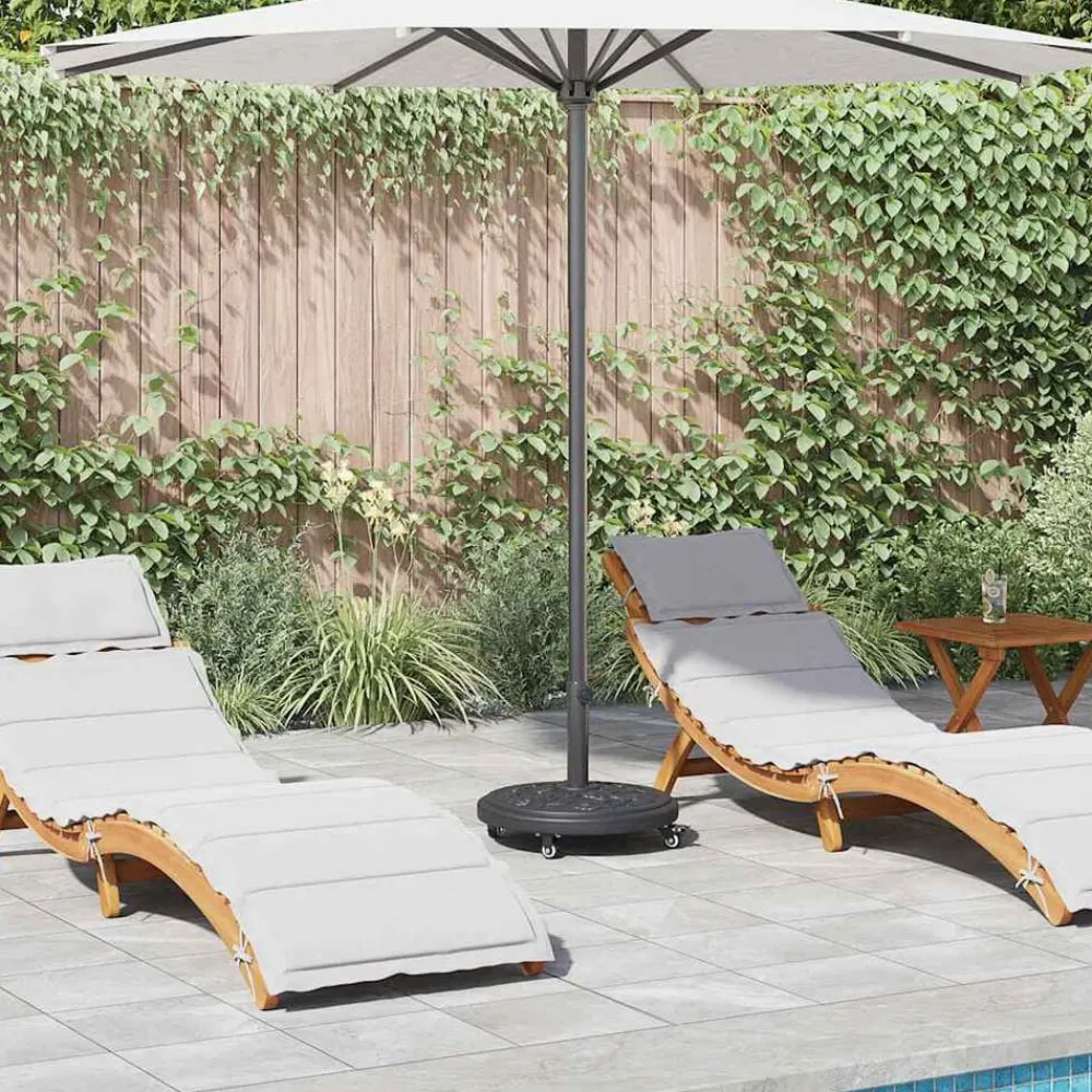 Parasolvoet Art Deco Zwart Ø 45 x 39,5 cm IJzer>vidaXL Clearance