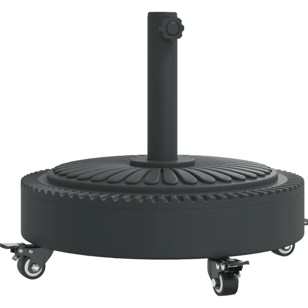 Parasolvoet met wielen voor stok van Ø38 / 48 mm 27 kg rond>vidaXL Best