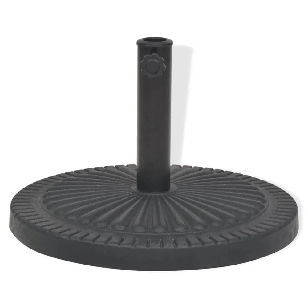 Parasolvoet rond 14 kg hars zwart>vidaXL Clearance