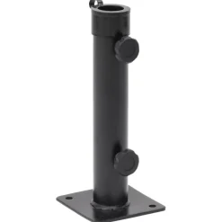 Tuin & Gazon*vidaXL Parasolvoet voor Ø38/48 mm stok staal matzwart