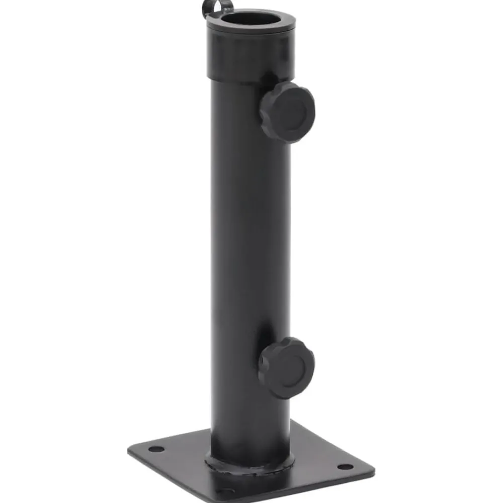 Tuin & Gazon*vidaXL Parasolvoet voor Ø38/48 mm stok staal matzwart