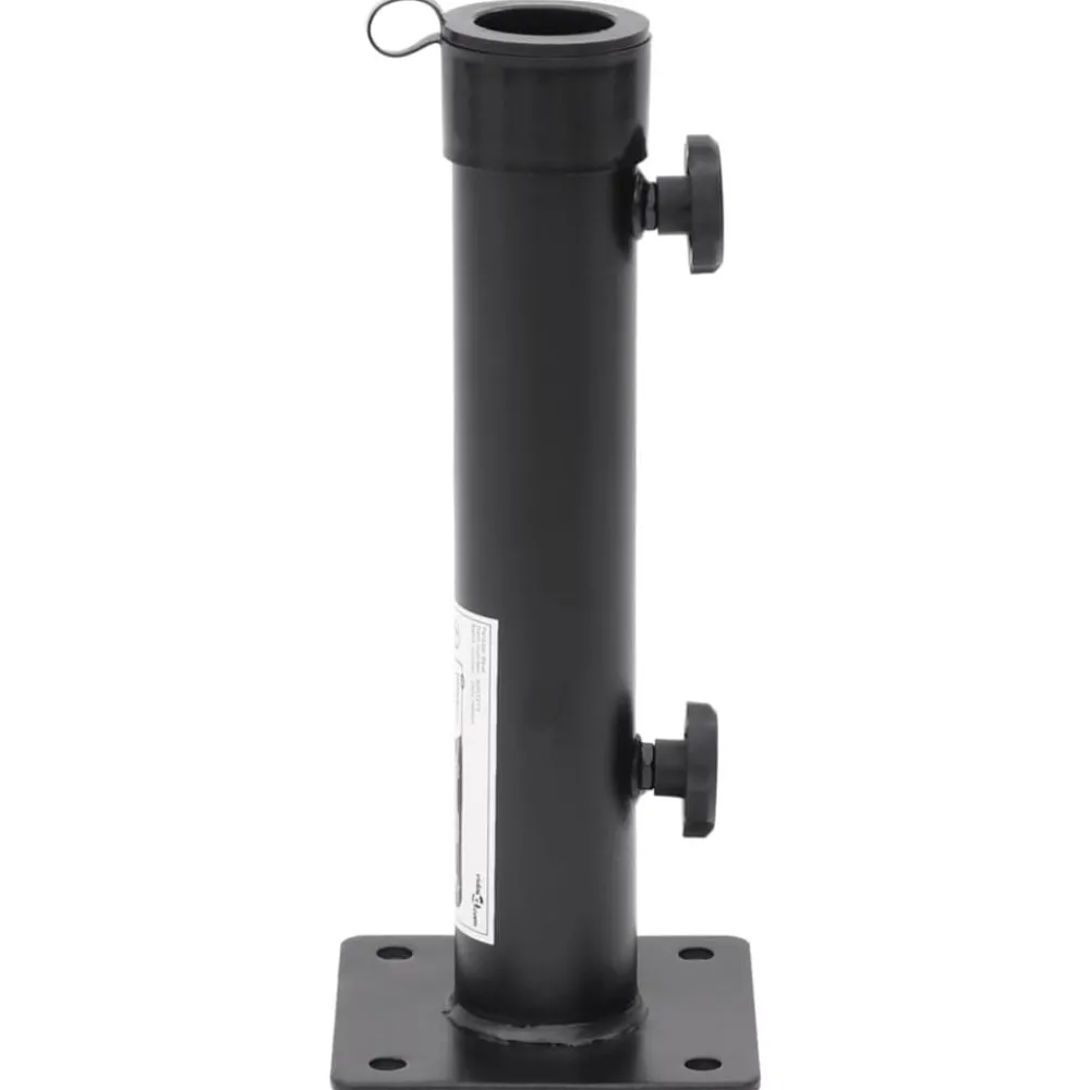 Tuin & Gazon*vidaXL Parasolvoet voor Ø38/48 mm stok staal matzwart