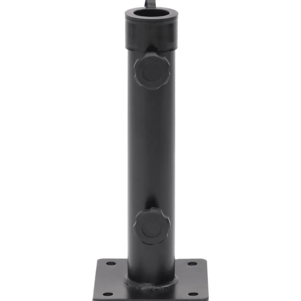 Tuin & Gazon*vidaXL Parasolvoet voor Ø38/48 mm stok staal matzwart