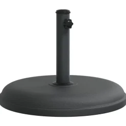 Tuin & Gazon*vidaXL Parasolvoet voor stokken van Ø32/35/38 mm 15 kg rond Zwart
