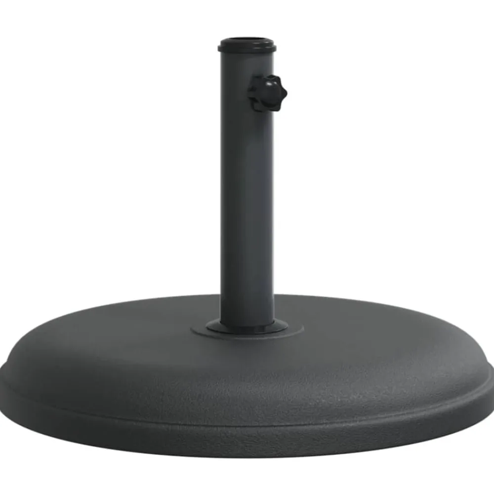Tuin & Gazon*vidaXL Parasolvoet voor stokken van Ø32/35/38 mm 15 kg rond Zwart