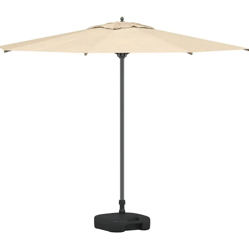 Tuin & Gazon*vidaXL Parasolvoet Zwart 45 x 45 x 29,5 cm Hoogwaardig polyethyleen