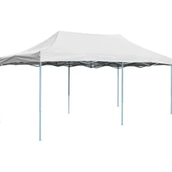 Tuin & Gazon*vidaXL Partytent inklapbaar 3x6 m staal wit