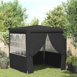 Tuin & Gazon*vidaXL Partytent met zijwanden professioneel 90 g/m² 2x2 m Antraciet