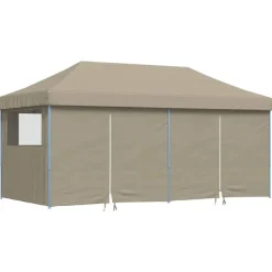 Partytent Pop-up Taupe 580 x 292 x 315 cm Oxford Stof>vidaXL Online