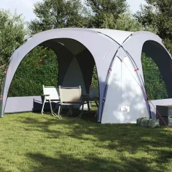 Buitensport*vidaXL Partytent waterdicht wit en Grijs