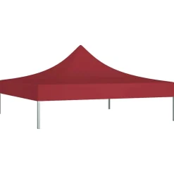Tuin & Gazon*vidaXL Partytentdak 270 g/m² 3x3 m Bordeauxrood