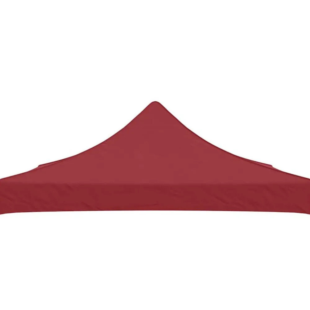 Tuin & Gazon*vidaXL Partytentdak 270 g/m² 3x3 m Bordeauxrood