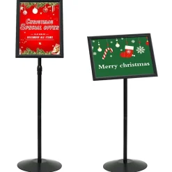 Pedestal Posterstand Zilver a3 PVC en staal><noscript><img width=
