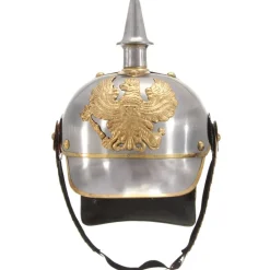 Kunst & Entertainment*vidaXL Pickelhaube Germaans replica LARP staal zilverkleurig
