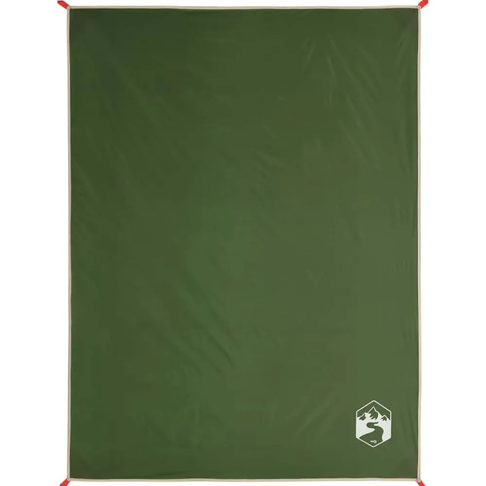 Buitensport*vidaXL Picknickkleed met haringen 205x155 cm Groen