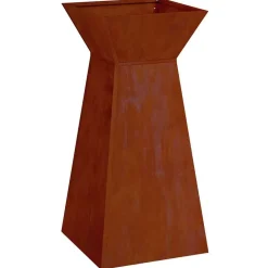 Pilaar Plantenbak Zilver 35 x 35 x 73 cm>vidaXL Clearance