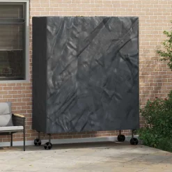 Accessoires Voor Tuinmeubelen*vidaXL Pingpong Tafelbedekking Effen Zwart 165 x 70 x 185 cm Stof