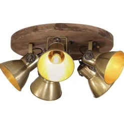 Plafondlamp 25 W E27 50x50x25 cm antiek messingkleurig>vidaXL Clearance