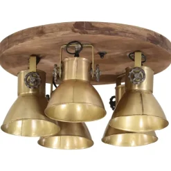 Plafondlamp 25 W E27 50x50x25 cm antiek messingkleurig><noscript><img width=