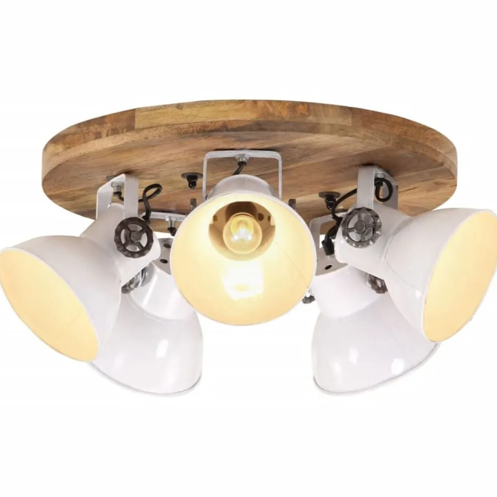 Verlichting*vidaXL Plafondlamp 25 W E27 50x50x25 cm Wit