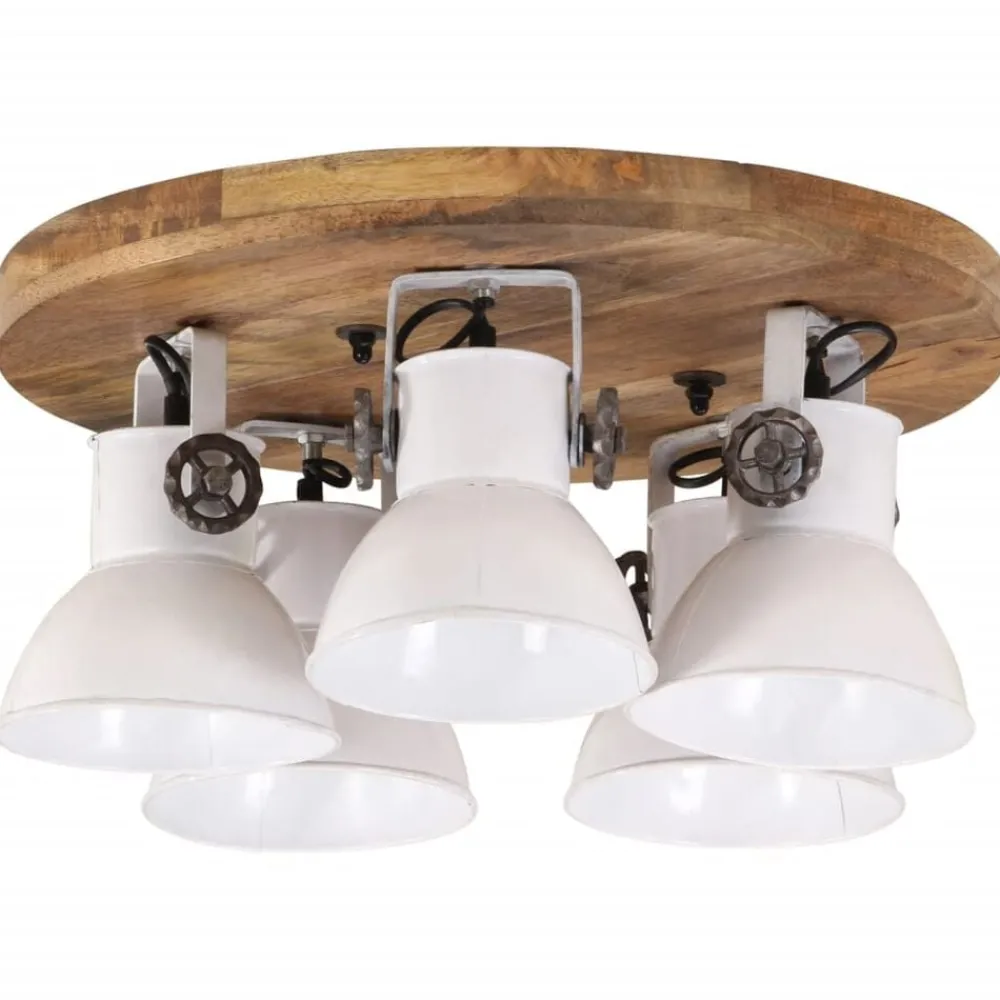 Verlichting*vidaXL Plafondlamp 25 W E27 50x50x25 cm Wit