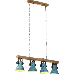 Verlichting*vidaXL Plafondlamp 25 W E27 90x24x111 cm verweerd Blauw