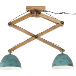 Verlichting*vidaXL Plafondlamp 25 W E27 29x18x85 cm verweerd Blauw