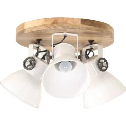 Verlichting*vidaXL Plafondlamp industrieel 25 W E27 42x27 cm Wit