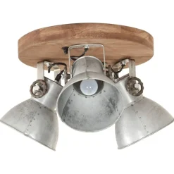 Verlichting*vidaXL Plafondlamp industrieel 25 W E27 42x27 cm kleurig Zilver