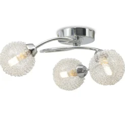 Verlichting*vidaXL Plafondlamp met 3 LED-lampen G9 120 W