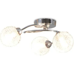 Verlichting*vidaXL Plafondlamp met 3 LED-lampen G9 120 W