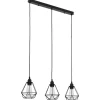 Plafondlamp met diamantvormig 3xE27 zwart>vidaXL Discount