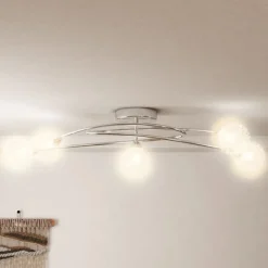 Plafondlamp met gaasdraadkapjes 5xG9><noscript><img width=