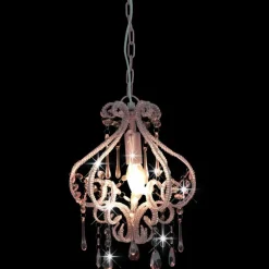Plafondlamp met kralen rond E14>vidaXL Sale