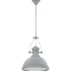 Verlichting*vidaXL Plafondlamp rond E27 Grijs