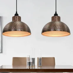 Plafondlampen halve bolvorm koperkleurig 2 st><noscript><img width=