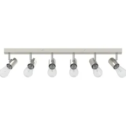 Plafondspot met schijnwerpers Nikkel 73 x 6,5 x 11,5 cm Metaal><noscript><img width=