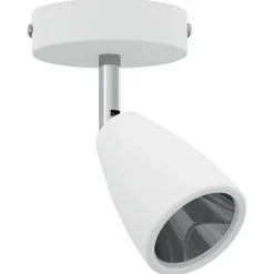 Verlichting*vidaXL Plafondspot met schijnwerpers Wit 25.5 x 8 x 16 cm Metaal