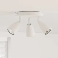 Plafondspot met schijnwerpers Wit 19 x 19 x 14,5 cm Metaal>vidaXL Sale