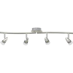 Plafondspot met schijnwerpers Nikkel 27 x 10 x 12 cm Metaal><noscript><img width=