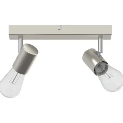 Plafondspot met schijnwerpers Nikkel 26 x 6,5 x 11,5 cm Metaal><noscript><img width=