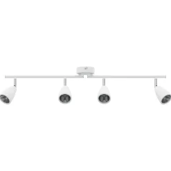 Plafondspot met schijnwerpers Wit 25.5 x 8 x 16 cm Metaal><noscript><img width=