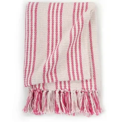 Plaid strepen 125x150 cm katoen><noscript><img width=