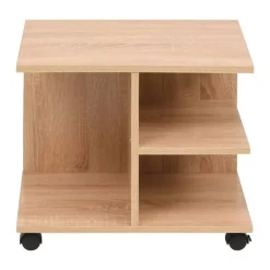 Boekenkasten & Wandplanken*vidaXL Plankenkast verrijdbaar 50x35x42 cm kleur Eiken